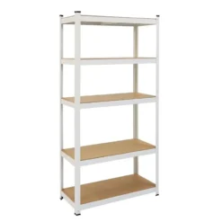 Stellingkast / Magazijnstelling - Wit - 5 planken