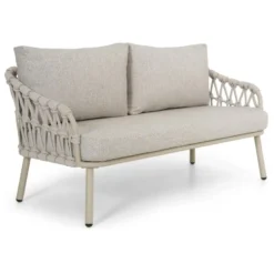 Stoel en Bank Loungeset 4 personen Rope Zand/Beige Coco Serra