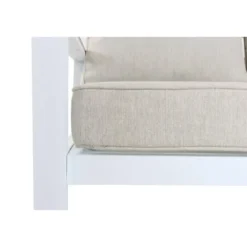 Stoel en Bank Loungeset 5 personen Aluminium/Polywood (teakfinish) Wit