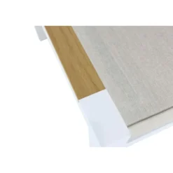 Stoel en Bank Loungeset 5 personen Aluminium/Polywood (teakfinish) Wit