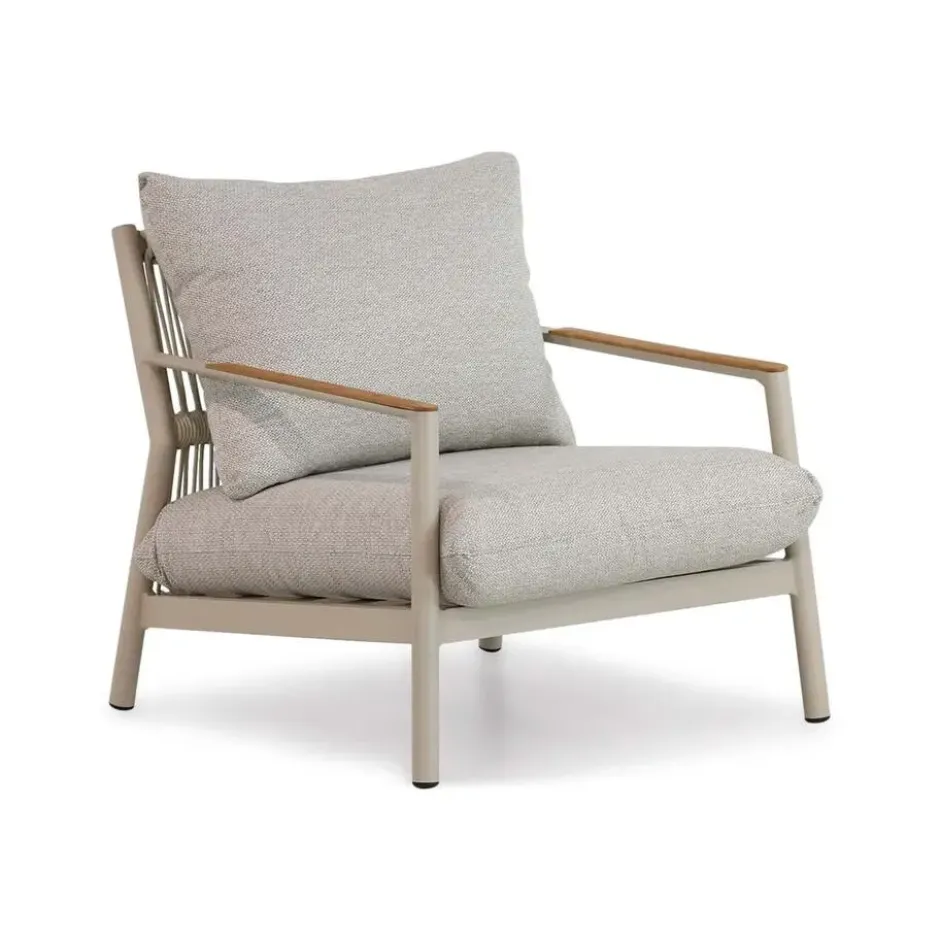 Stoel en Bank Loungeset 5 personen Rope Grijs Coco Sevilla