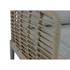 Stoel en Bank Loungeset 4 personen Wicker/Aluminium/Aluminium/wicker Taupe