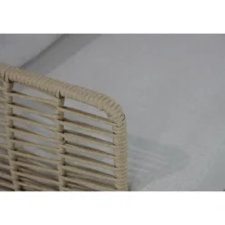 Stoel en Bank Loungeset 4 personen Wicker/Aluminium/Aluminium/wicker Taupe
