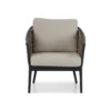 Stoel en Bank Loungeset 4 personen Aluminium/wicker Grijs Lifestyle Garden