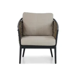 Stoel en Bank Loungeset 4 personen Aluminium/wicker Grijs Lifestyle Garden