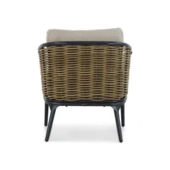 Stoel en Bank Loungeset 4 personen Aluminium/wicker Grijs Lifestyle Garden