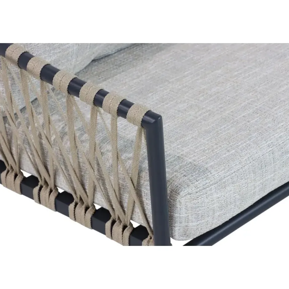 Stoel en Bank Loungeset 5 personen Aluminium/rope Grijs Lifestyle Garden