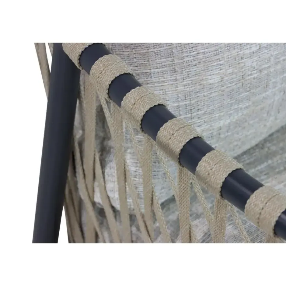 Stoel en Bank Loungeset 5 personen Aluminium/rope Grijs Lifestyle Garden