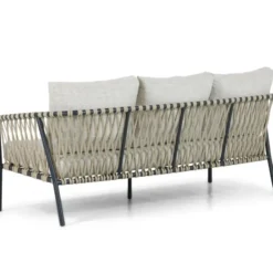 Stoel en Bank Loungeset 5 personen Aluminium/rope Grijs Lifestyle Garden