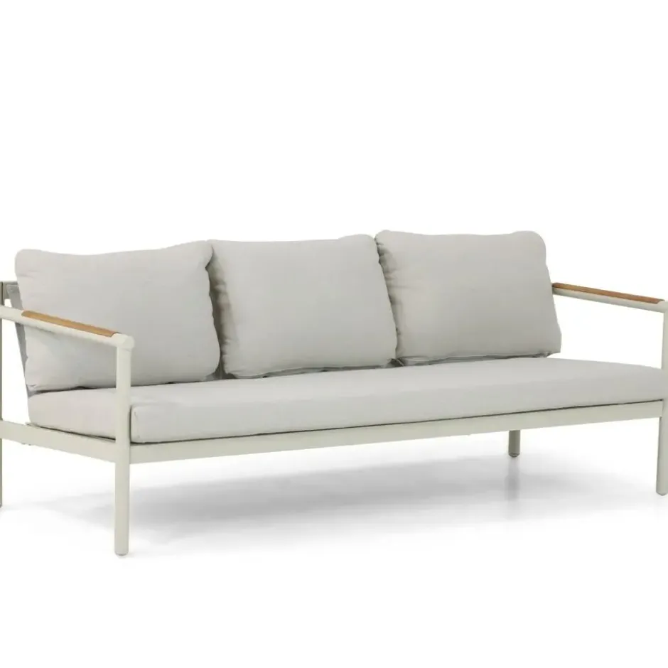 Stoel en Bank Loungeset 5 personen Aluminium Taupe Lifestyle Garden Furniture
