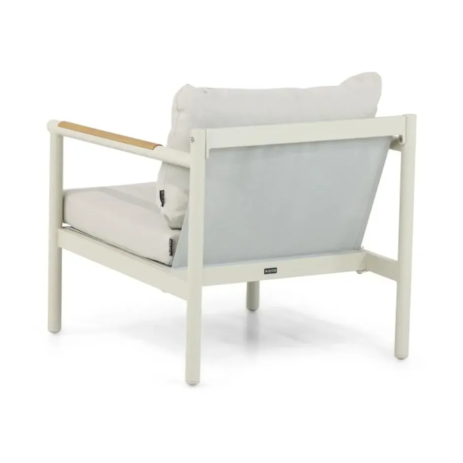 Stoel en Bank Loungeset 5 personen Aluminium Taupe Lifestyle Garden Furniture