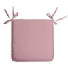 Stof Textile Home stoelkussens - oud roze - 38 x 38 x 3 cm
