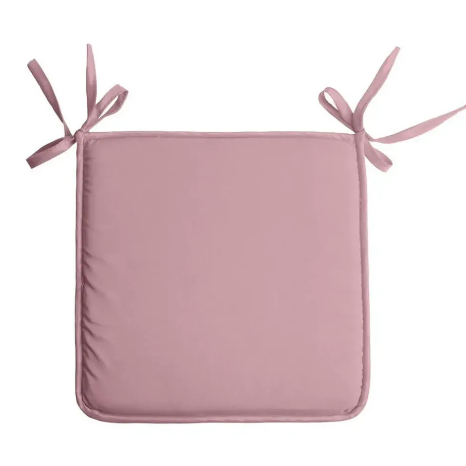 Stof Textile Home stoelkussens - oud roze - 38 x 38 x 3 cm