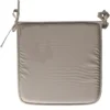 Stof Textile Home stoelkussens - grijs - 38 x 38 x 3 cm