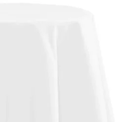 Stof Textiles Tafelkleed - Dia 180 cm - wit - Tafellaken