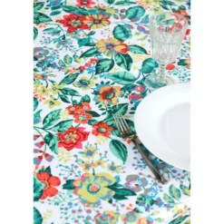Stof Textiles Tafelkleed - 145 x 240 cm - bloemen Tafellaken