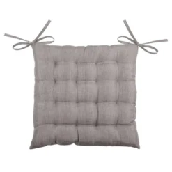 Stof Textile stoelkussen - taupe - 40 x 40 x 4 cm
