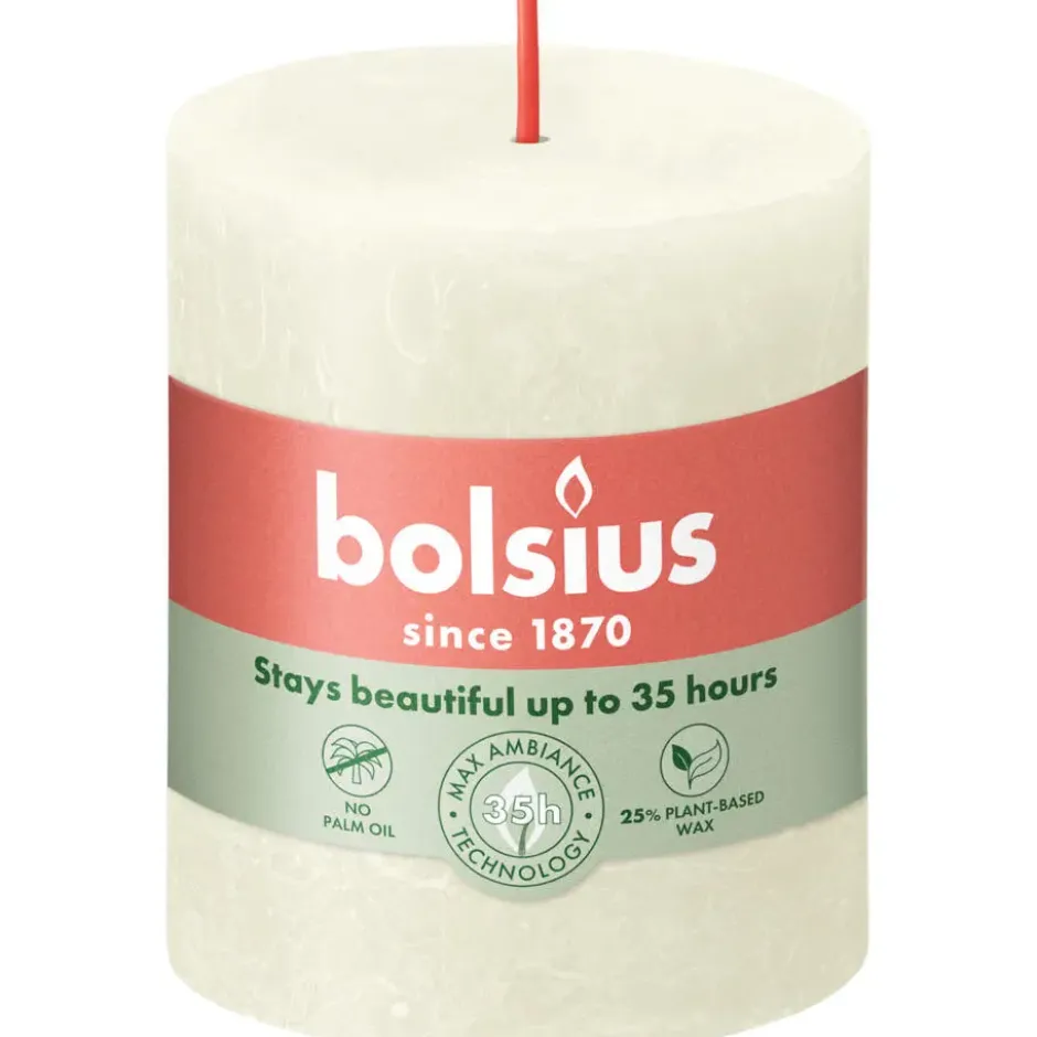 Stompkaars Rustiek - ivoor - 8xØ6,8 cm