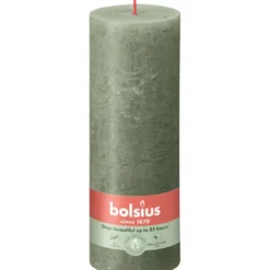 Stompkaars Rustiek - olijfgroen - 19xØ6,8 cm