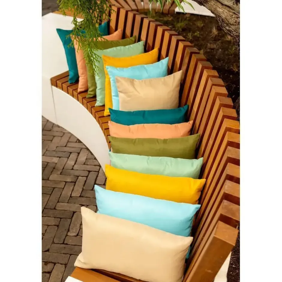 SUN - buitenkussen 45x45 cm - waterafstotend en uv-bestendig - geel