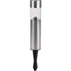 Sunnydays Tuinlampen / prikspot Solento - zilver - RVS - 30 cm