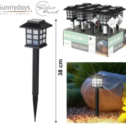 Sunnydays Tuinlampen / prikspot Solar Lumio - kunststof - 38 cm