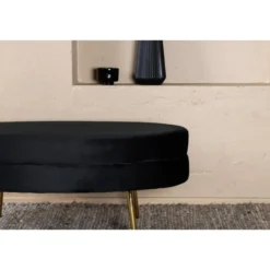 Svea - Axel hocker - velvet - zwart