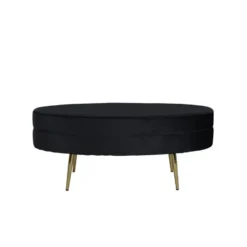 Svea - Axel hocker - velvet - zwart