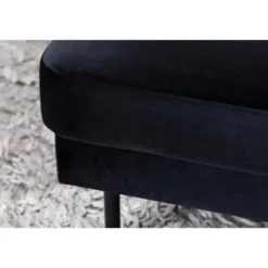 Svea - Rio hocker - velvet - zwart