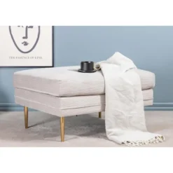 Svea - Tess hocker - rib - beige