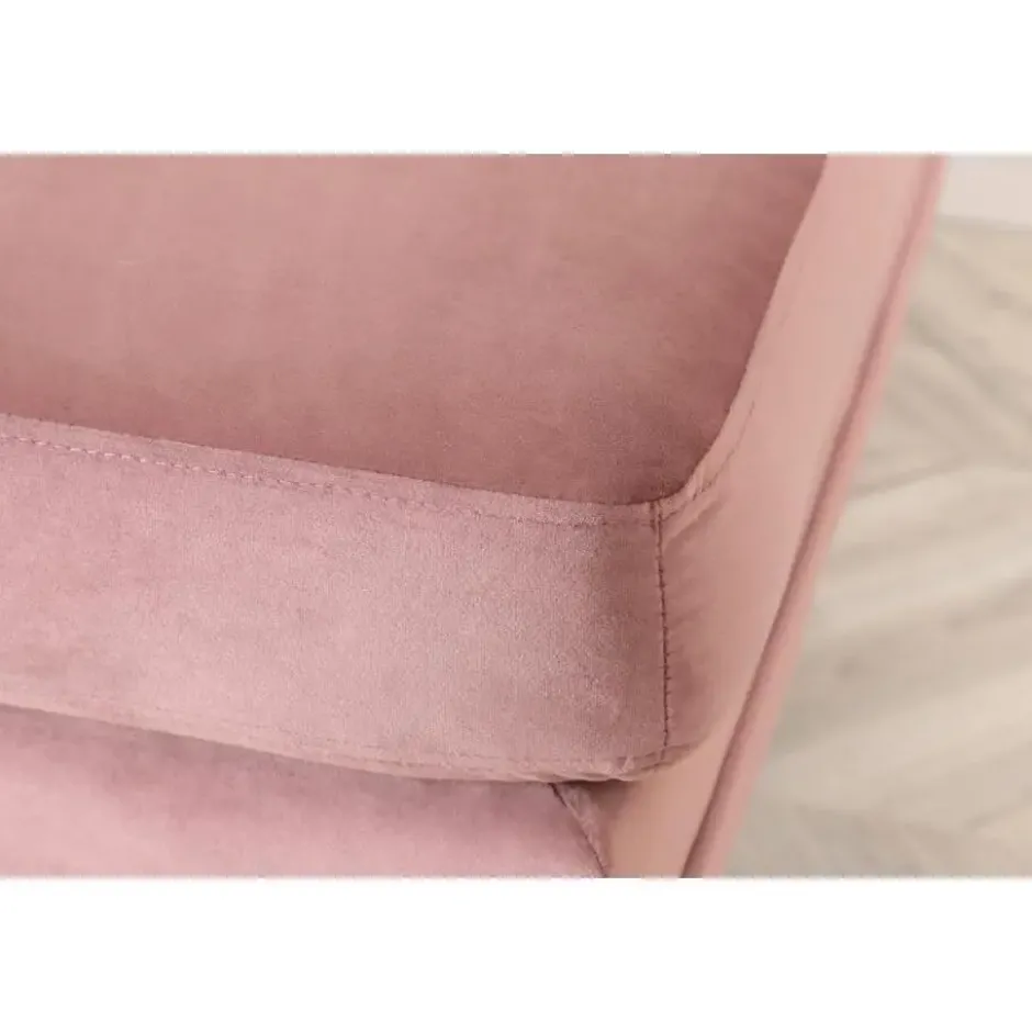 Svea - Tess hocker - velvet - roze