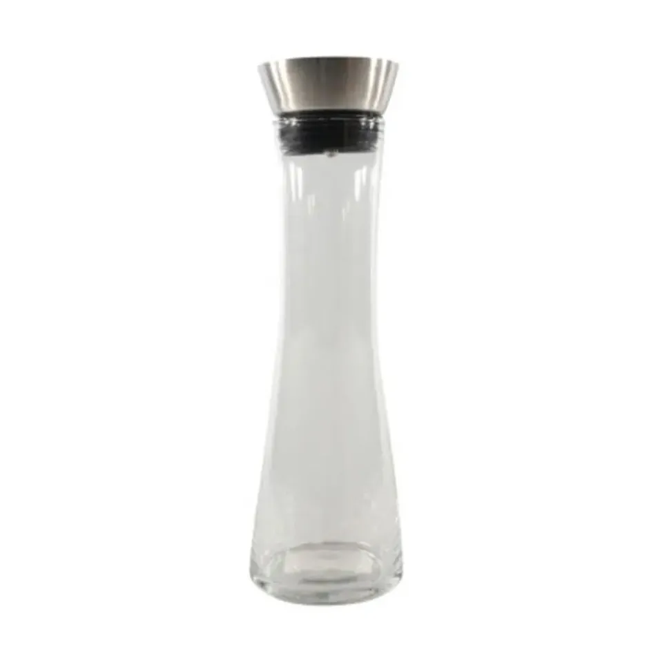 Svenska Living Karaf met schenkdop - glas/RVS - 1L - schenkkan