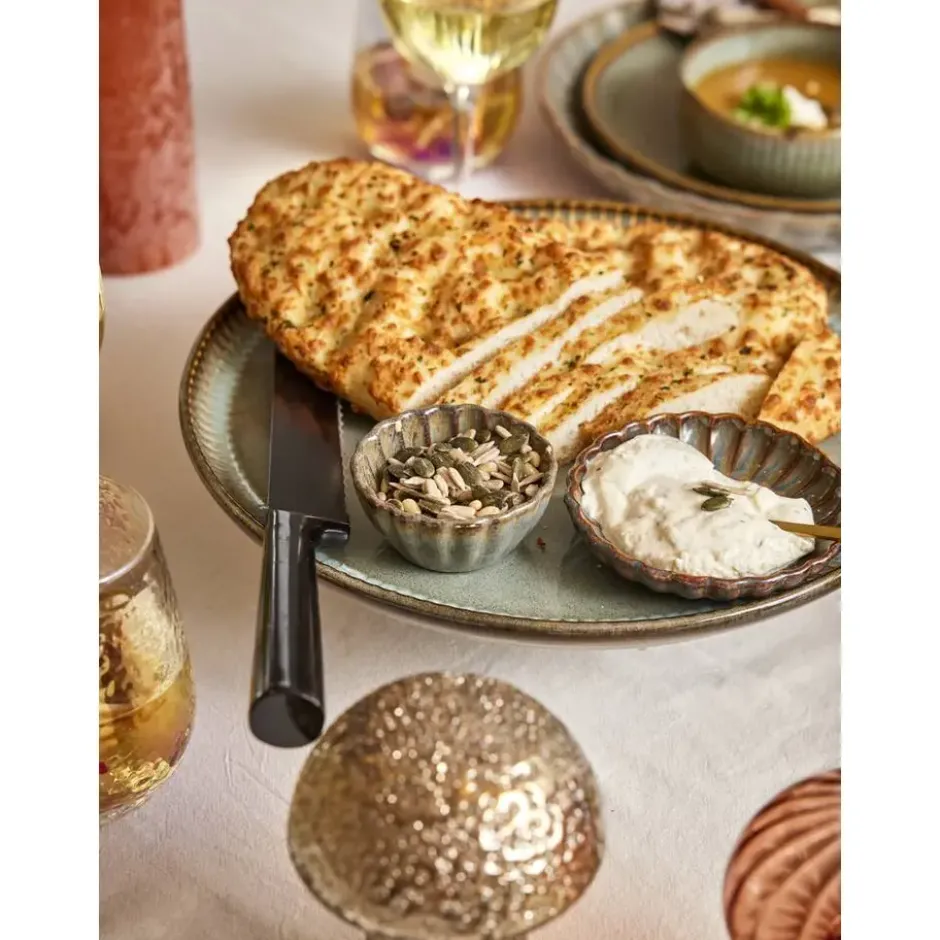 Taartplateau Camille - groen stoneware - Ø31 cm