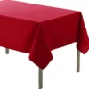 Tafelkleed rood - polyester - 140 x 200 cm - tafelkleden