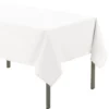 Tafelkleed wit - polyester - 140 x 200 cm - tafelkleden