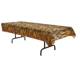 Tafellaken/tafelkleed tijger print - 137 x 274 cm - Jungle thema
