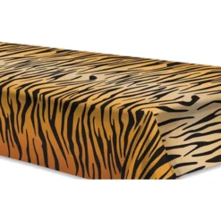 Tafellaken/tafelkleed tijger print - 137 x 274 cm - Jungle thema