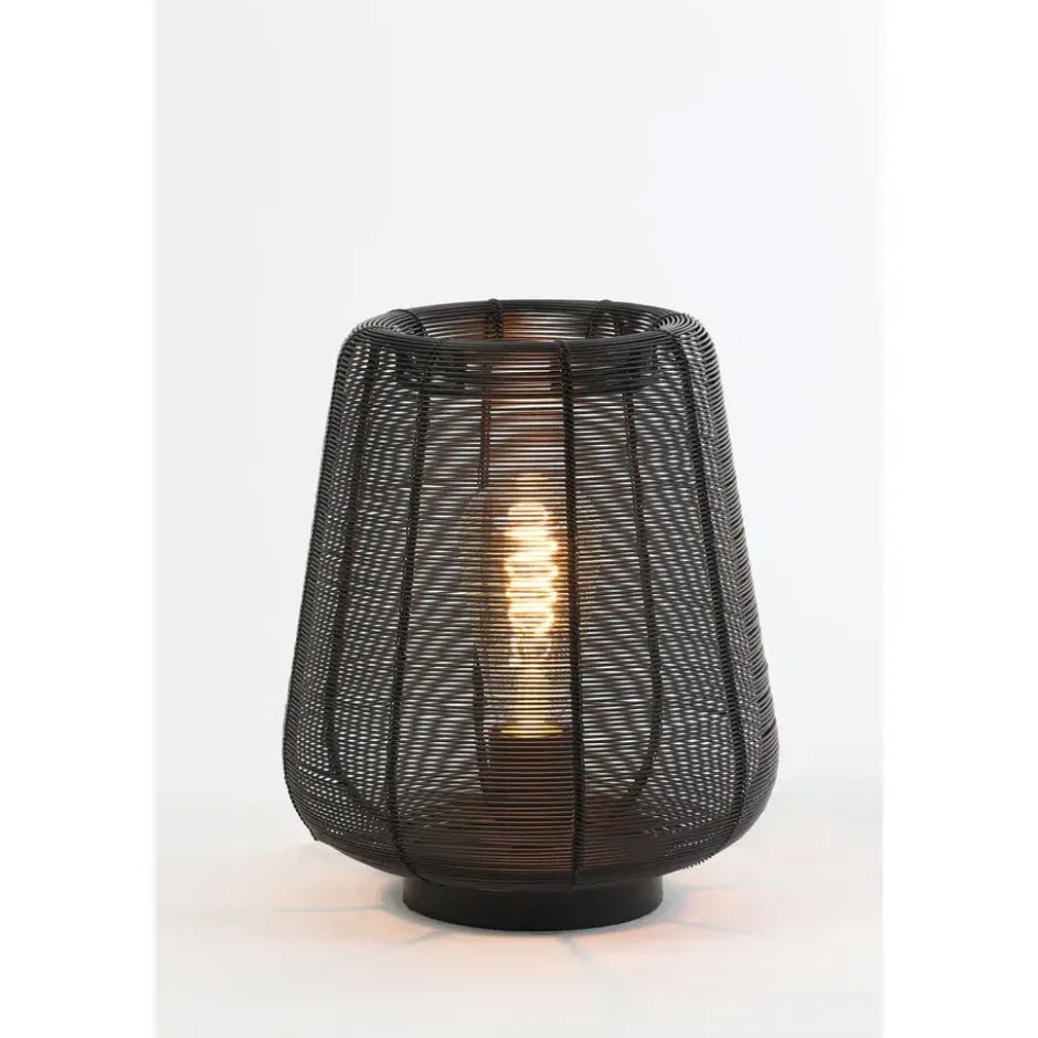 Tafellamp Adeta - Zwart - Ø22cm