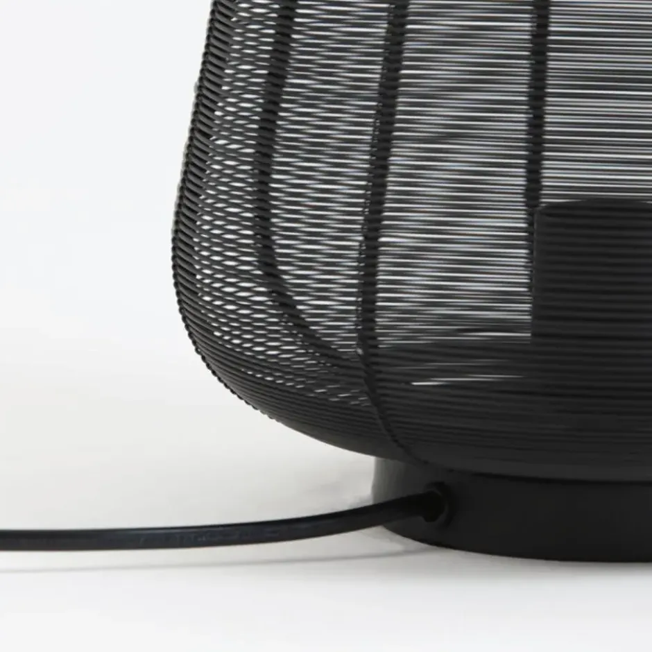 Tafellamp Adeta - Zwart - Ø22cm