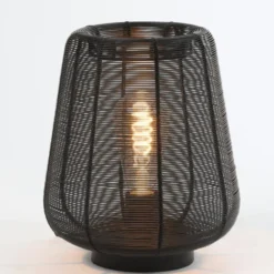 Tafellamp Adeta - Zwart - Ø22cm