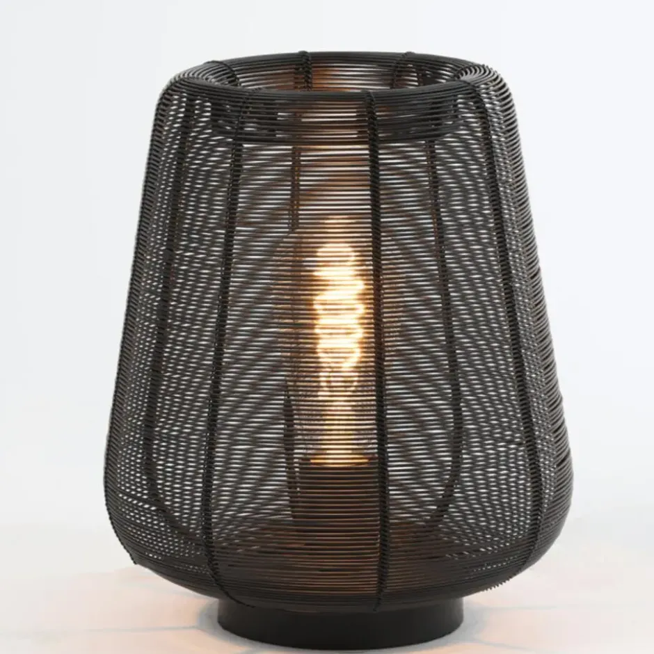 Tafellamp Adeta - Zwart - Ø22cm