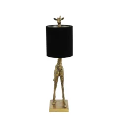 Tafellamp Giraffe - Goud/Zwart - 26x16x61cm