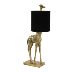 Tafellamp Giraffe - Goud/Zwart - 26x16x61cm