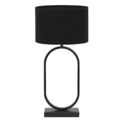 Tafellamp Jamiri/Livigno - Zwart/Zwart - Ø30x67cm