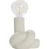 Tafellamp Knoop - off-white keramiek - 23x15x14 cm