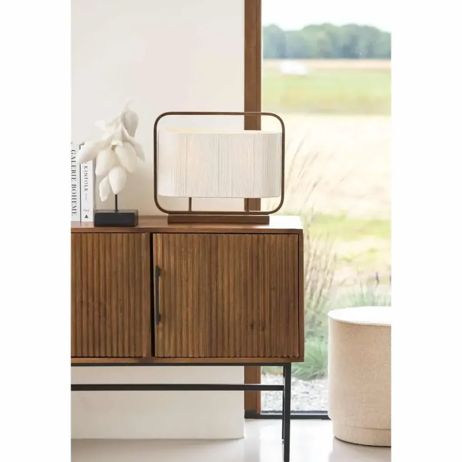 Tafellamp Lecce - Donkerbruin - 45x15x37.5cm