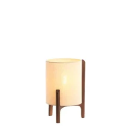 Tafellamp Litto - Donkerbruin - Ø22cm