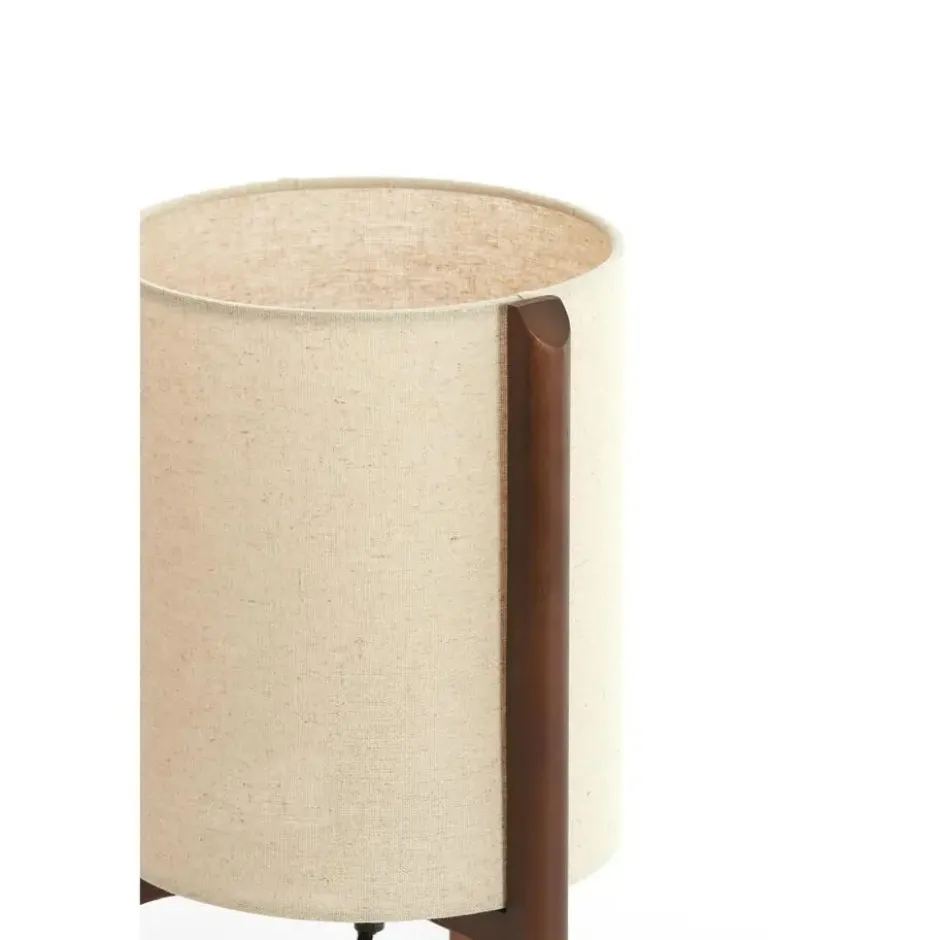 Tafellamp Litto - Donkerbruin - Ø22cm