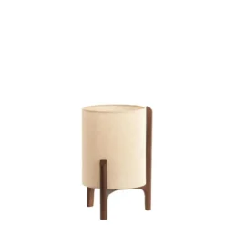 Tafellamp Litto - Donkerbruin - Ø22cm