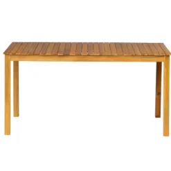 Tafel voor binnen en buiten, 6 personen, in acacia